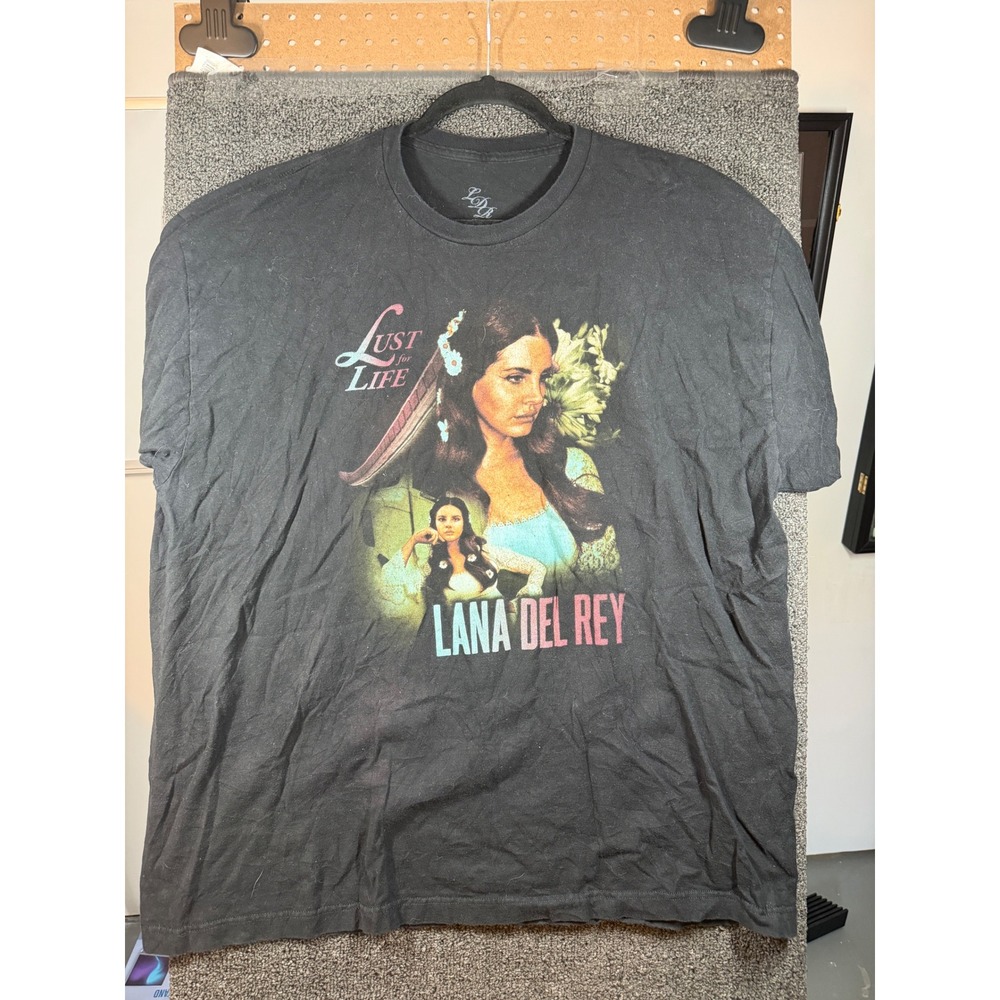 Lana Del Rey Tour T-Shirt Unisex XXL Black Lust for Life LA to the Moon 2018
